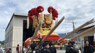 【香川県三豊市財田町】大野地太鼓台 2025年9月27日撮影 財田町内にて