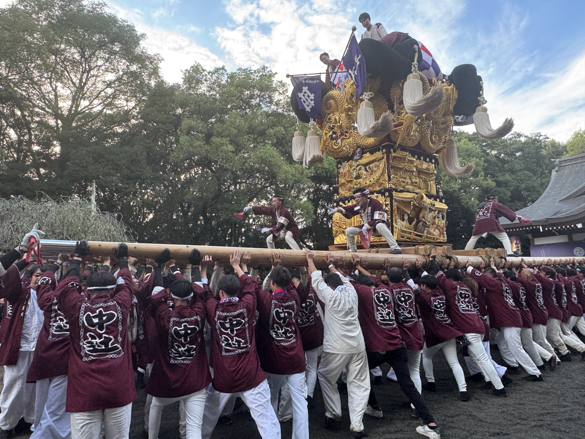 【中辻太鼓台】菅生神社秋季例大祭にて 2025年10月5日撮影（香川県三豊市山本町辻地区）