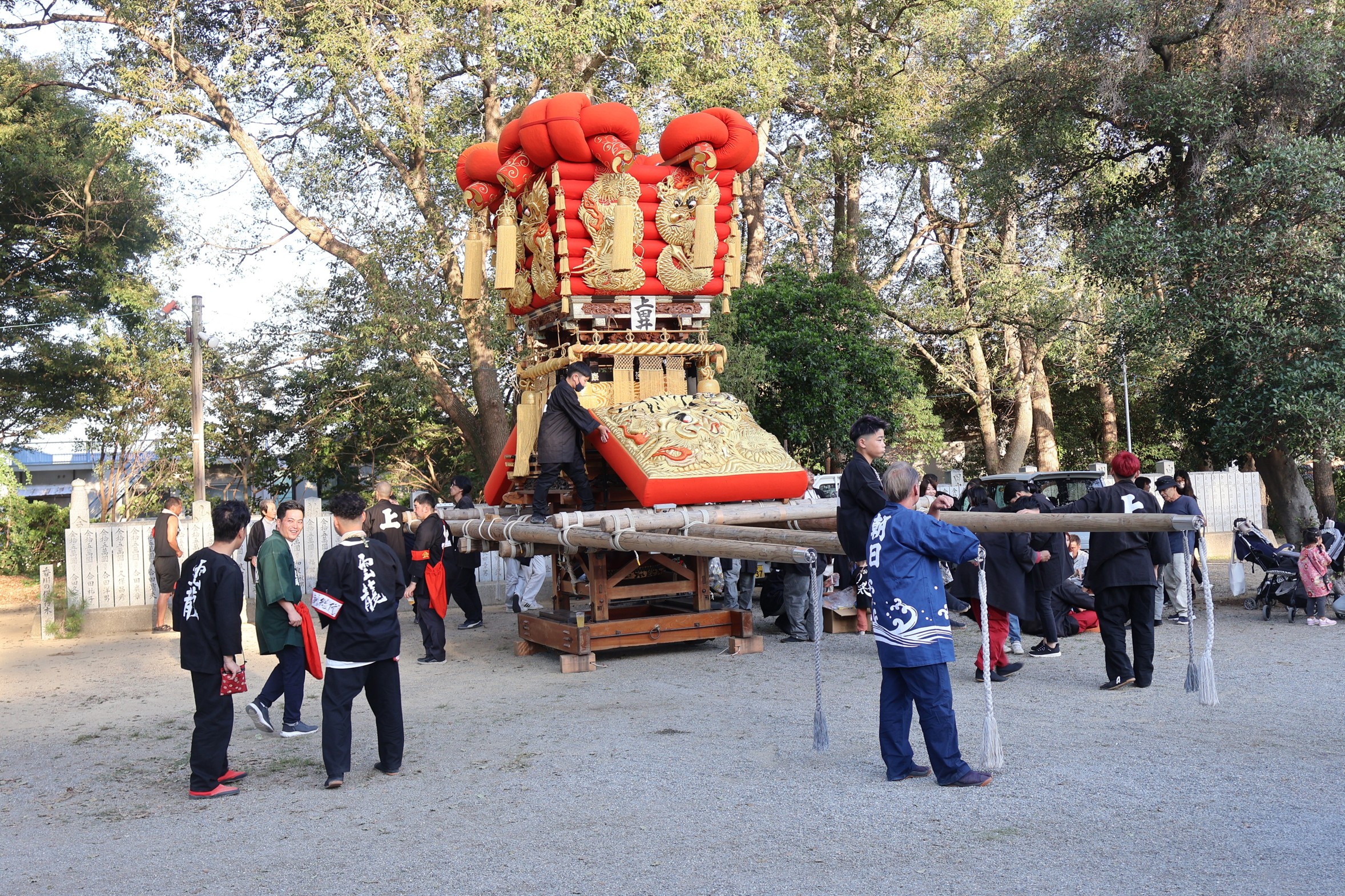 【上田井太鼓台】さぬき豊浜ちょうさ祭り2025 豊浜八幡神社にて 2025年10月10日撮影（香川県観音寺市）